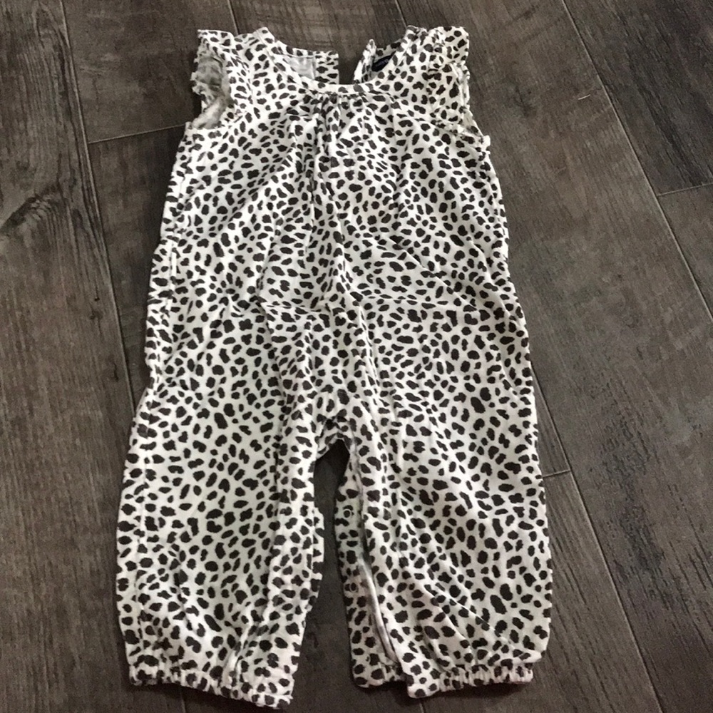 BabyGap animal print corduroy romper